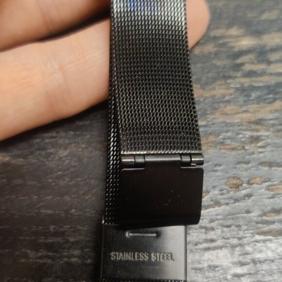 Avalon art deco mechanical watch domed steel milanese strap 10k rgp 22x38mm runs - Picture 14 of 14